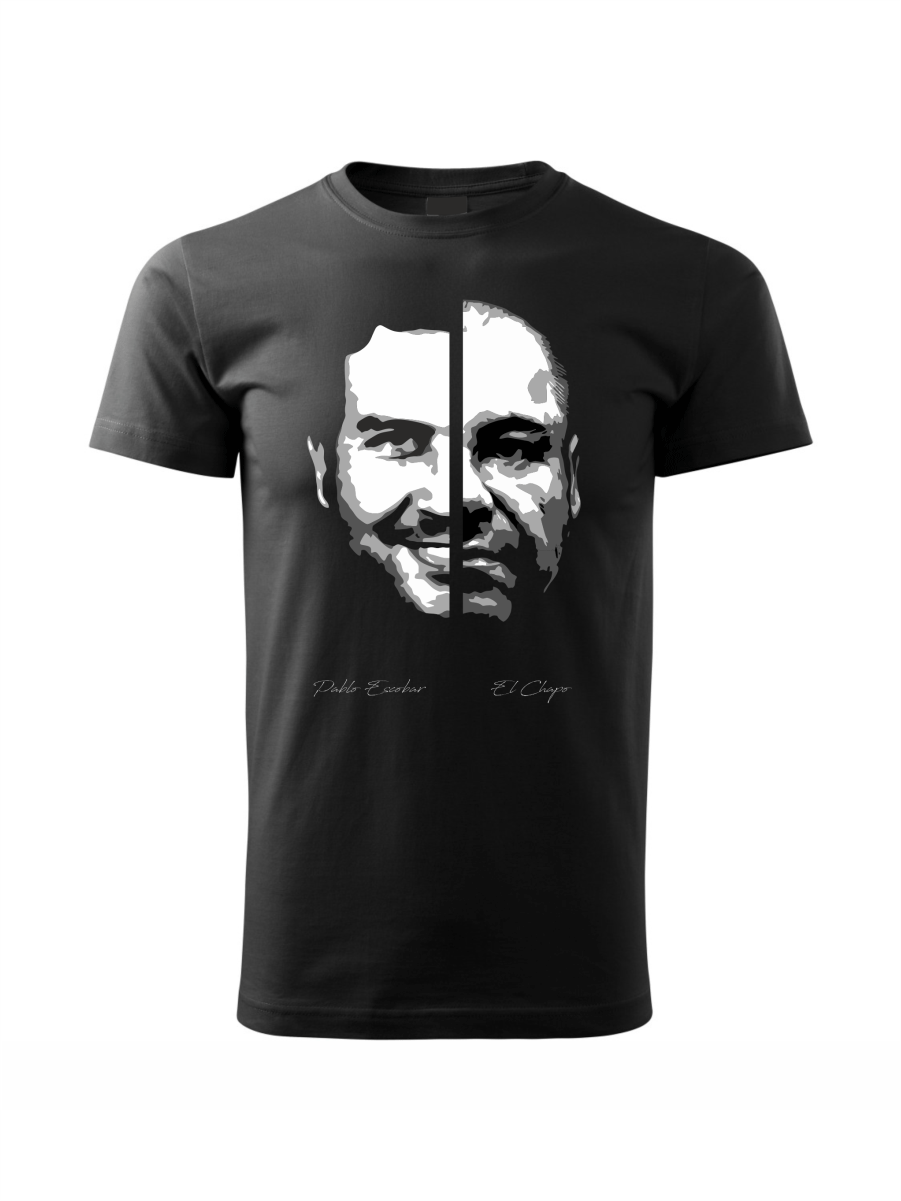 Pánske tričko - Escobar & Chapo - Čierna