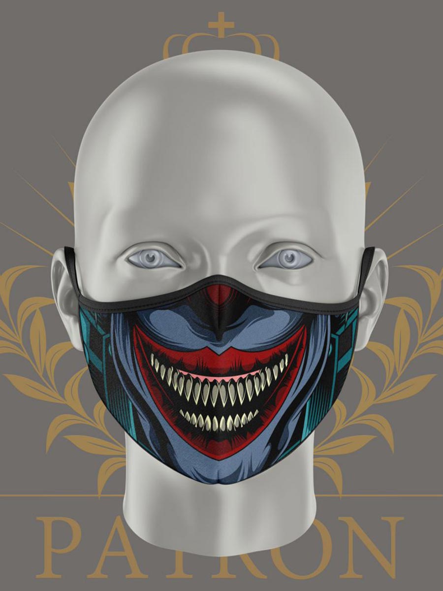 Dvojvrstvová ochranná maska na tvár - Klaun