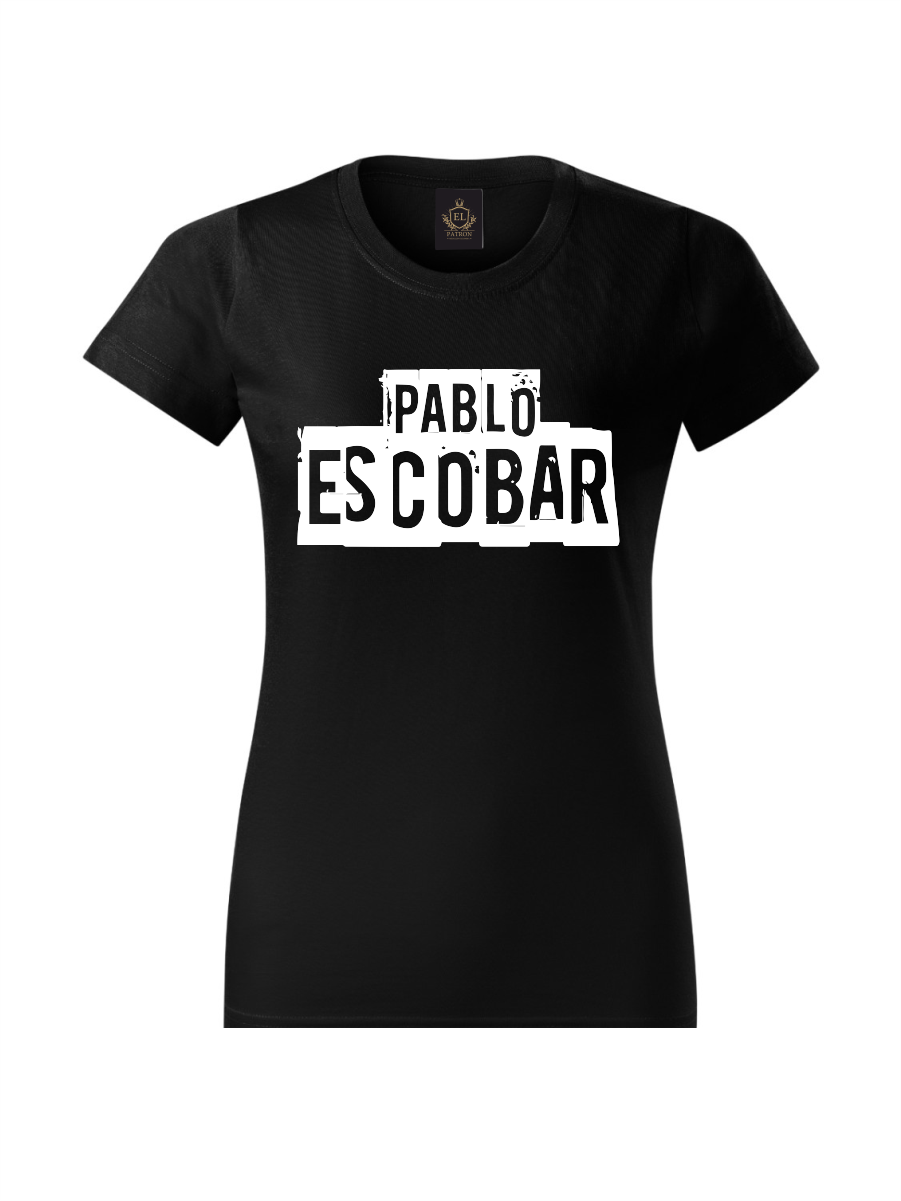Dámske tričko PABLO ESCOBAR - Čierna