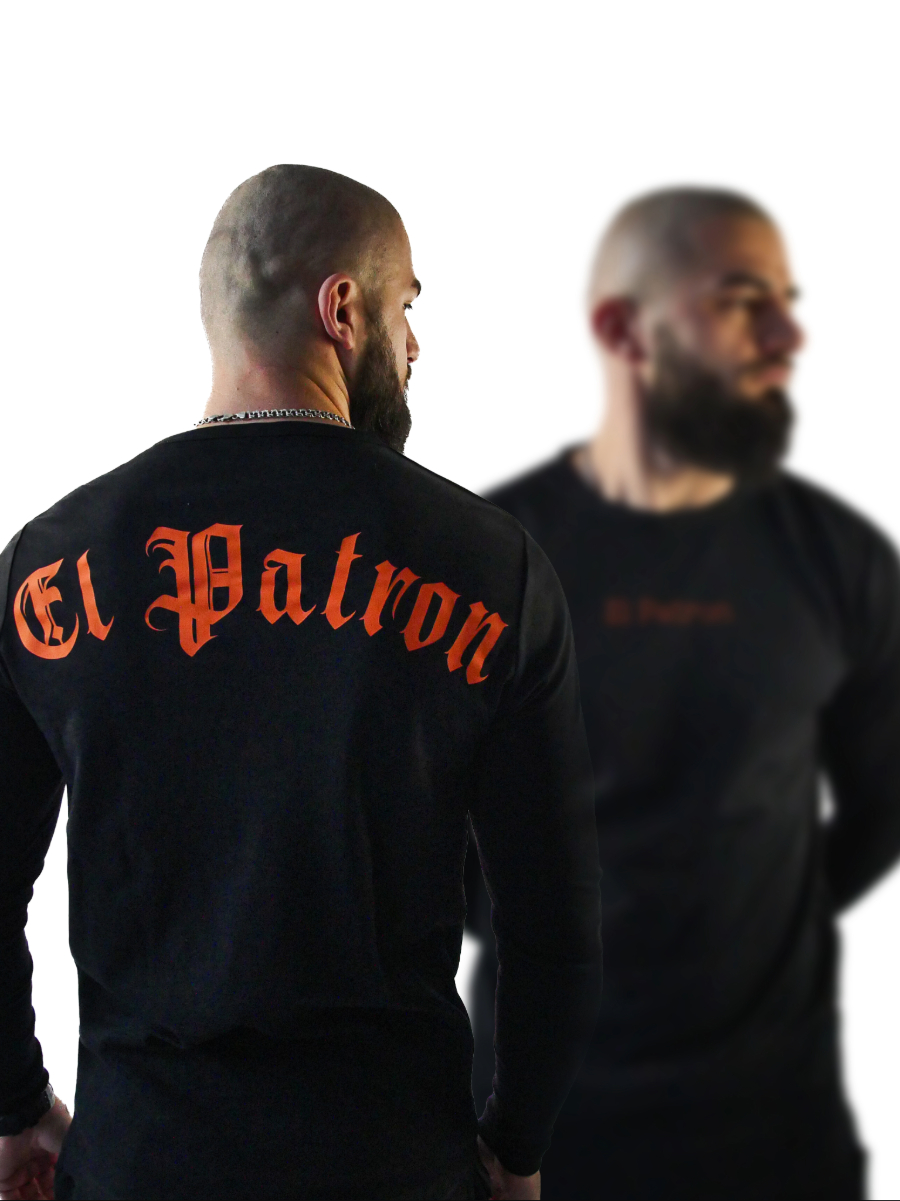 Pánsky nátelník EL Patron ELEGANT – Čierny s červeným logom